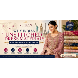 Why Indian Unstitched Dress Materials Are Trending Worldwide Why Indian Unstitched Dress Materials Are Trending Worldwide