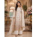 Ivory Blossom Premium Chenon Unstitched Suit Set Ivory Blossom Premium Chenon Unstitched Suit Set
