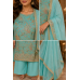 Aqua Elegance Chenon Designer Unstitched Suit Set