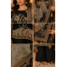 Midnight Noir Floral Luxury Crape Unstitched Suit Set with Pure Crape Dupatta