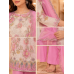 Blush Bloom Luxury Crape Unstitched Suit Set with Pure Chiffon Dupatta