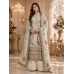 Ivory Bloom Heritage Crape Unstitched Dress Material