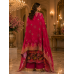 Royal Rani Pink Braso Designer Crape Unstitched Suit Set