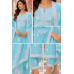 Sky Blue Grace Organza Unstitched Suit Set