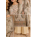 Ivory Bloom Heritage Crape Unstitched Dress Material