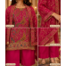 Royal Rani Pink Paisley Crape Unstitched Suit with Pure Chiffon Dupatta
