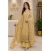 Royal Buttercream Chenon Floral Embroidered Unstitched Suit Set Royal Buttercream Chenon Floral Embroidered Unstitched Suit Set