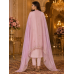Blush Pink Giraffe Designer Unstitched Suit with Pure Chenon Dupatta Blush Pink Giraffe Designer Unstitched Suit with Pure Chenon Dupatta