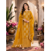 Mustard Glow Cotton Unstitched Suit with Pure Chiffon Dupatta