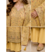 Royal Buttercream Chenon Floral Embroidered Unstitched Suit Set Royal Buttercream Chenon Floral Embroidered Unstitched Suit Set