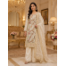 Ivory Paisley Heritage Unstitched Crape Suit with Pure Chiffon Dupatta