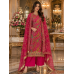 Royal Rani Pink Paisley Crape Unstitched Suit with Pure Chiffon Dupatta