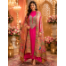 Royal Fuchsia Heritage Pure Opada Unstitched Suit with Butter Silk Dupatta
