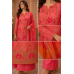 Coral Blossom Organza Unstitched Dress Material with Georgette Dupatta Coral Blossom Organza Unstitched Dress Material with Georgette Dupatta