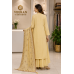 Royal Buttercream Chenon Floral Embroidered Unstitched Suit Set Royal Buttercream Chenon Floral Embroidered Unstitched Suit Set