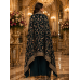 Royal Mayura Plume Georgette Unstitched Suit with Peacock Wing Paisley Embroidery