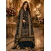Royal Mayura Plume Georgette Unstitched Suit with Peacock Wing Paisley Embroidery