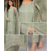 Sage Green Shimmer Designer Unstitched Suit Set with Pure Chiffon Dupatta Sage Green Shimmer Designer Unstitched Suit Set with Pure Chiffon Dupatta