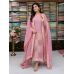 Blush Pink Banarasi Buti Designer Unstitched Suit Set with Banarasi Buti Dupatta