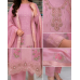 Blush Pink Banarasi Buti Designer Unstitched Suit Set with Banarasi Buti Dupatta