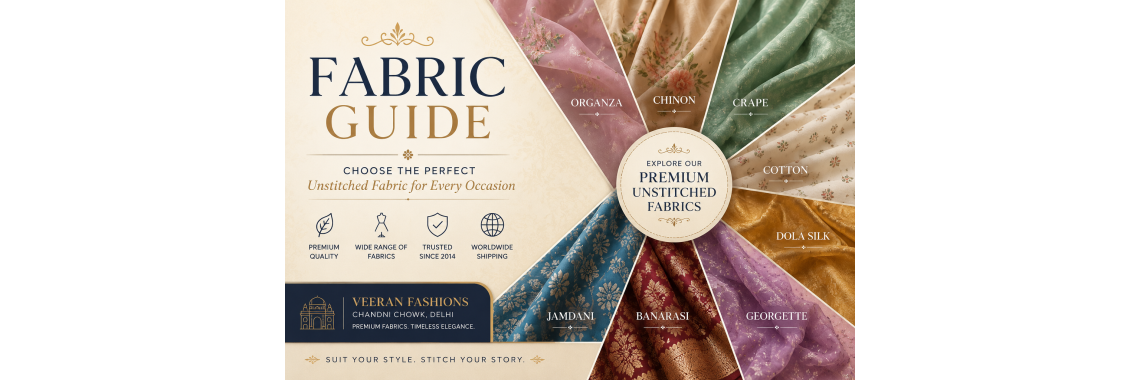 Fabric Guide – Choose the Perfect Unstitched Fabric