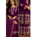 Royal Plum Embroidered Georgette Stitched Anarkali Suit Set Royal Plum Embroidered Georgette Stitched Anarkali Suit Set