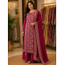 Royal Wine Banarasi Jakhat Unstitched Suit Set with Pure Chiffon Dupatta Royal Wine Banarasi Jakhat Unstitched Suit Set with Pure Chiffon Dupatta