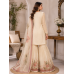 Ivory Blossom Glass Organza Semi-Stitched Sharara Garara Suit Set Ivory Blossom Glass Organza Semi-Stitched Sharara Garara Suit Set