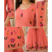 Coral Bloom Glass Organza Semi-Stitched Sharara Garara Suit Set Coral Bloom Glass Organza Semi-Stitched Sharara Garara Suit Set