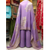 Lavender Royale Crush Shimmer Unstitched Banarasi Suit Set