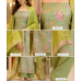Mint Blossom Luxe Organza Unstitched Suit Set