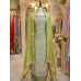 Mint Blossom Luxe Organza Unstitched Suit Set