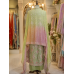 Mint Blossom Luxe Organza Unstitched Suit Set