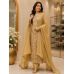 Golden Sand Luxe Organza Unstitched Suit Set