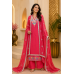 Radiant Red Chenon Unstitched Suit Set with Elegant Chenon Dupatta Radiant Red Chenon Unstitched Suit Set with Elegant Chenon Dupatta