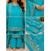 Aqua Royale Silk Unstitched Suit Set Aqua Royale Silk Unstitched Suit Set