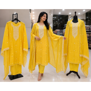 Sunshine Grace Modaal Unstitched Suit Set