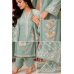 Mint Aura Jamdani Silk Unstitched Suit Set Mint Aura Jamdani Silk Unstitched Suit Set