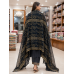 Midnight Regal Embroidered Crape Unstitched Suit Set Midnight Regal Embroidered Crape Unstitched Suit Set