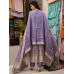 Lavender Silver Banarasi Jakhat Suit Set