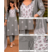Silver Mist Cotton Stitched Suit Set