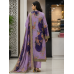 Lavender Royal Bloom Crape Unstitched Suit Set Lavender Royal Bloom Crape Unstitched Suit Set