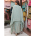 Mint Blossom Maslin Unstitched Suit Set