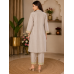 Pearl Blossom Embroidered Cotton Stitched Co-Ord Set Pearl Blossom Embroidered Cotton Stitched Co-Ord Set
