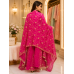 Royal Fuchsia Chenon Embroidered Unstitched Suit Set Royal Fuchsia Chenon Embroidered Unstitched Suit Set