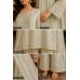 Sage Pearl Shimmer Stitched Kameez Pant Set Sage Pearl Shimmer Stitched Kameez Pant Set