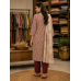 Royal Mehroon Peacock Cotton Stitched Suit Set Royal Mehroon Peacock Cotton Stitched Suit Set