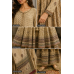 Desert Royale Crape Peplum Stitched Sharara Set Desert Royale Crape Peplum Stitched Sharara Set