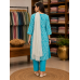 Aqua Bloom Cotton Stitched Suit Set Aqua Bloom Cotton Stitched Suit Set