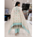 Aqua Bloom Lilan Unstitched Suit Set Aqua Bloom Lilan Unstitched Suit Set